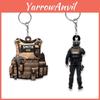 Polizei Geschenk Schlüsselanhänger Acryl Rucksack Anhänger Kreativer Hängeanhänger Schlüsselring Zubehör