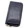 [Revetta] Stingray Leather Long Wallet, Black, Round Zipper, Galuchat Stingray Leather, Men's Genuine Leather [075-1stw-2-1]