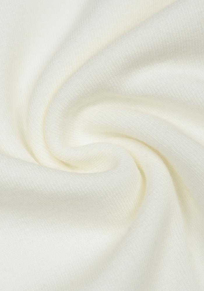 Ebeule Button Pin Tuck T-Shirt Ivory