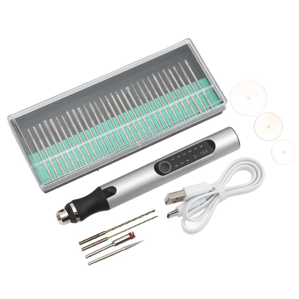 Gravierstift Tragbar Kabelloses Laden 3 Geschwindigkeiten Bohren Schneiden Schleifen Beschriftung Metall Ätzstift Werkzeug