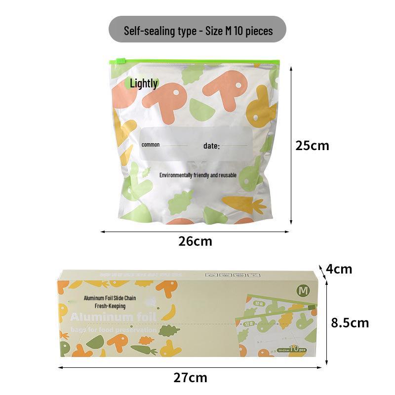 Aluminum Foil Sealing Slider for Food Preservation in Refrigerator & Freezer