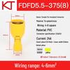 KT Keshitong Fully Insulated Male Crimp Terminals FDFD5.5-187-250-375, Pack of 500