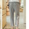 Linen Nine-point Pants for Male Students Korean Version of Cotton and Linen Summer Thin Casual Fashion Breathable Pants