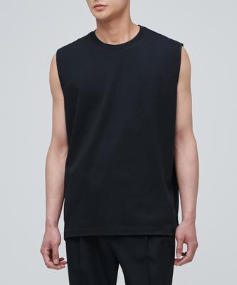 Relaxed Sleeveless Top [Black]