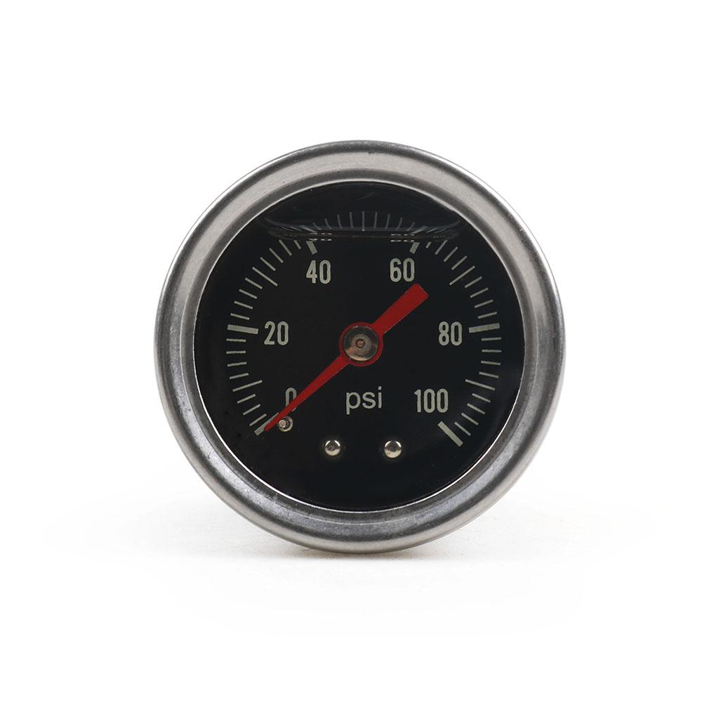 45mm Gauge Adjustable Fuel Pressure Regulator Gauge 0-60psi 0-100psi Liquid Chrome Black Universal