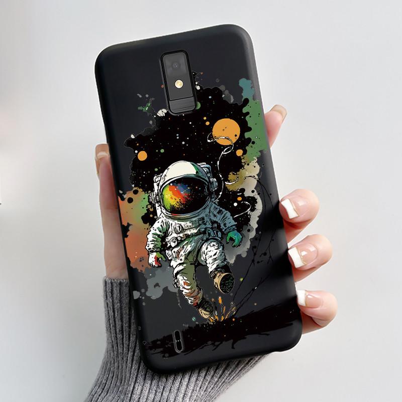 Cute Cartoon Case For ZTE Blade A32 Coque Capa Printing Shell Fundas BladeA32 Protective Cover Soft Silicone Black Casing Covers
