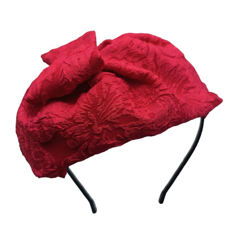 Elegant Fascinator Hat Headband Bowknot Textured Hair Accessories for Women Headband Headpiece 1920s Trend Art