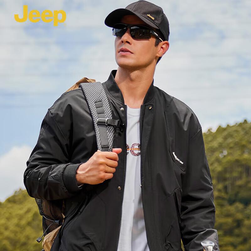 Jeep Men s Flight Jacket with Baseball Collar 2XL