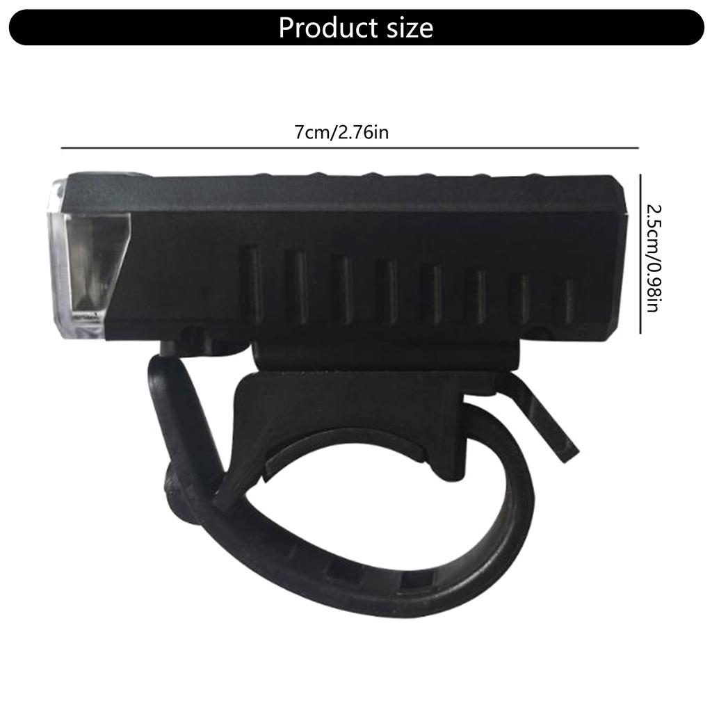 USB Rechargeable LED Bike Light Front Mounted for Night Cycling and Mountain Adventures Road Trail Enhanced Visibility