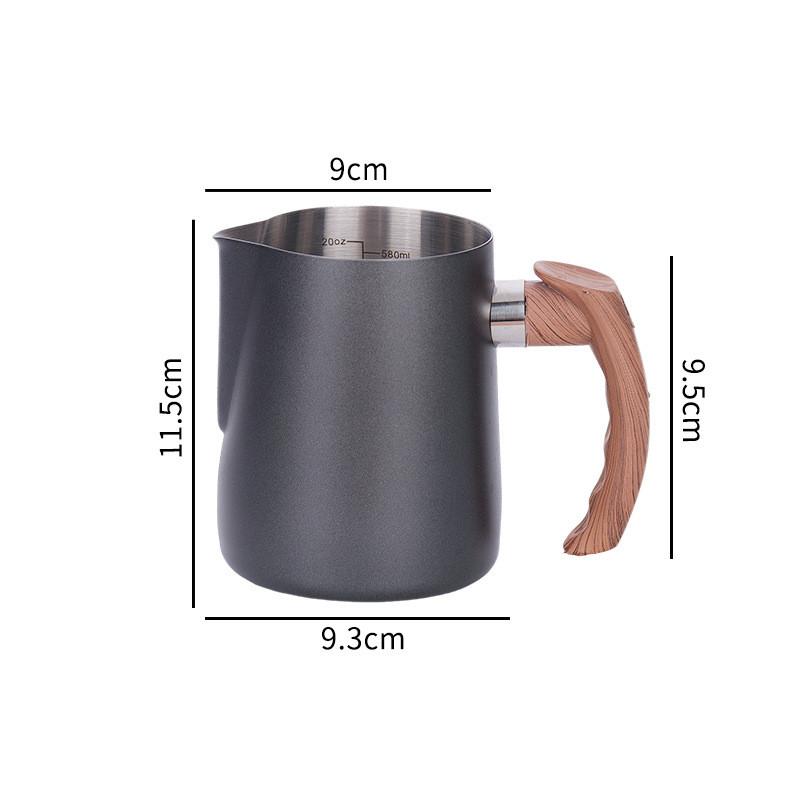 Reusable Stainless Steel Milk Frothing Pitcher With Precise Spout For Caf And Home