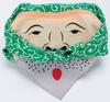 Musubi Furoshiki (Wrapping Cloth) 48cm, Fukukochae, Shishimai/Dohbo (Green) 20464-104