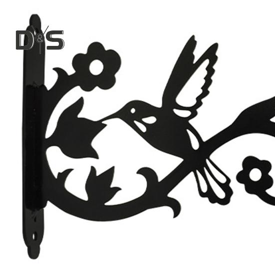 Colgadores de plantas de pared resistentes, ganchos metálicos para exteriores, soportes para linternas, macetas y comederos para pájaros.