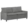 Sofa Dark Grey 196 X 81 X 87.5 Cm Velvet
