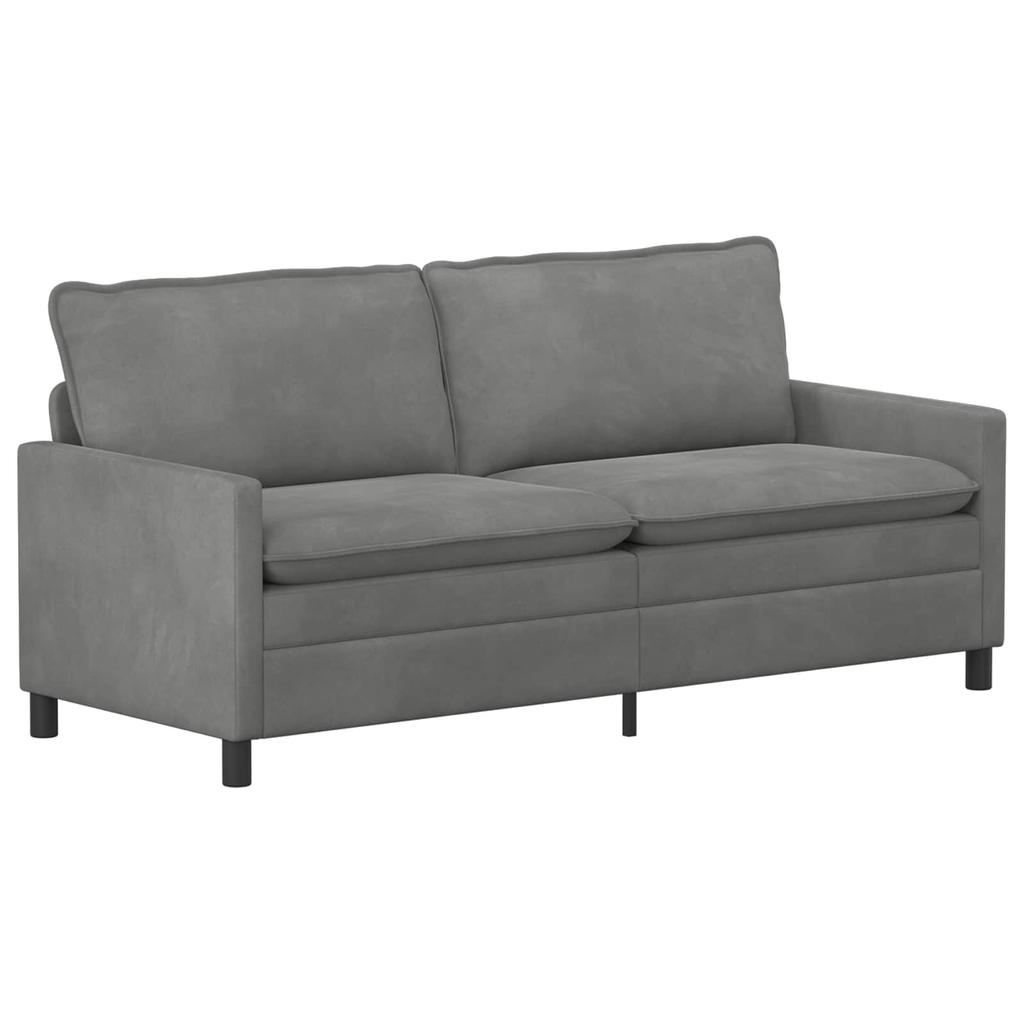 Sofa Set 2 pcs Dark Grey Velvet