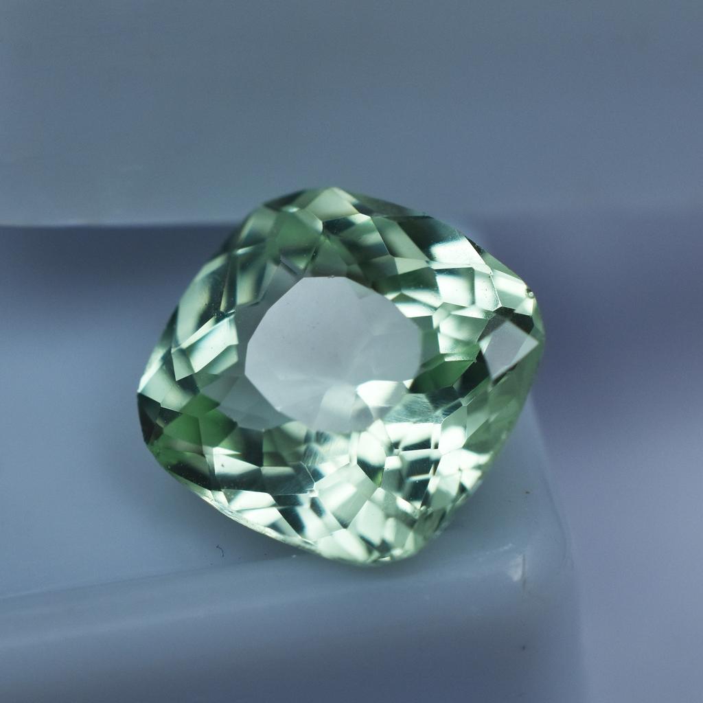 Certified Natural Bluish Green Sapphire 3.25 Ct Square Cushion Gemstone
