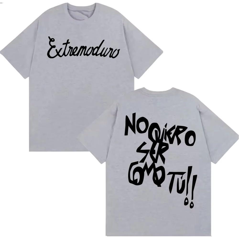 Rock Band Extremoduro Album Bedruckte T-Shirts Herren Damen Hohe Qualität Locker Männer Baumwoll-T-Shirt Mode Trendig Übergroßes T-Shirt