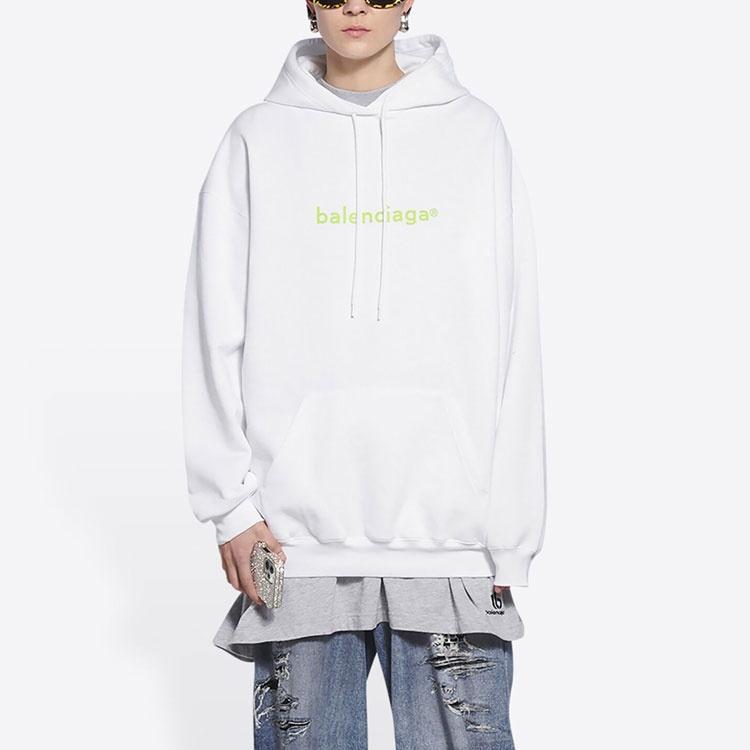 Balenciaga Balenciaga Copyright Logo Print Medium Fit Hoodie 'White' Unisex 578135TIV559152