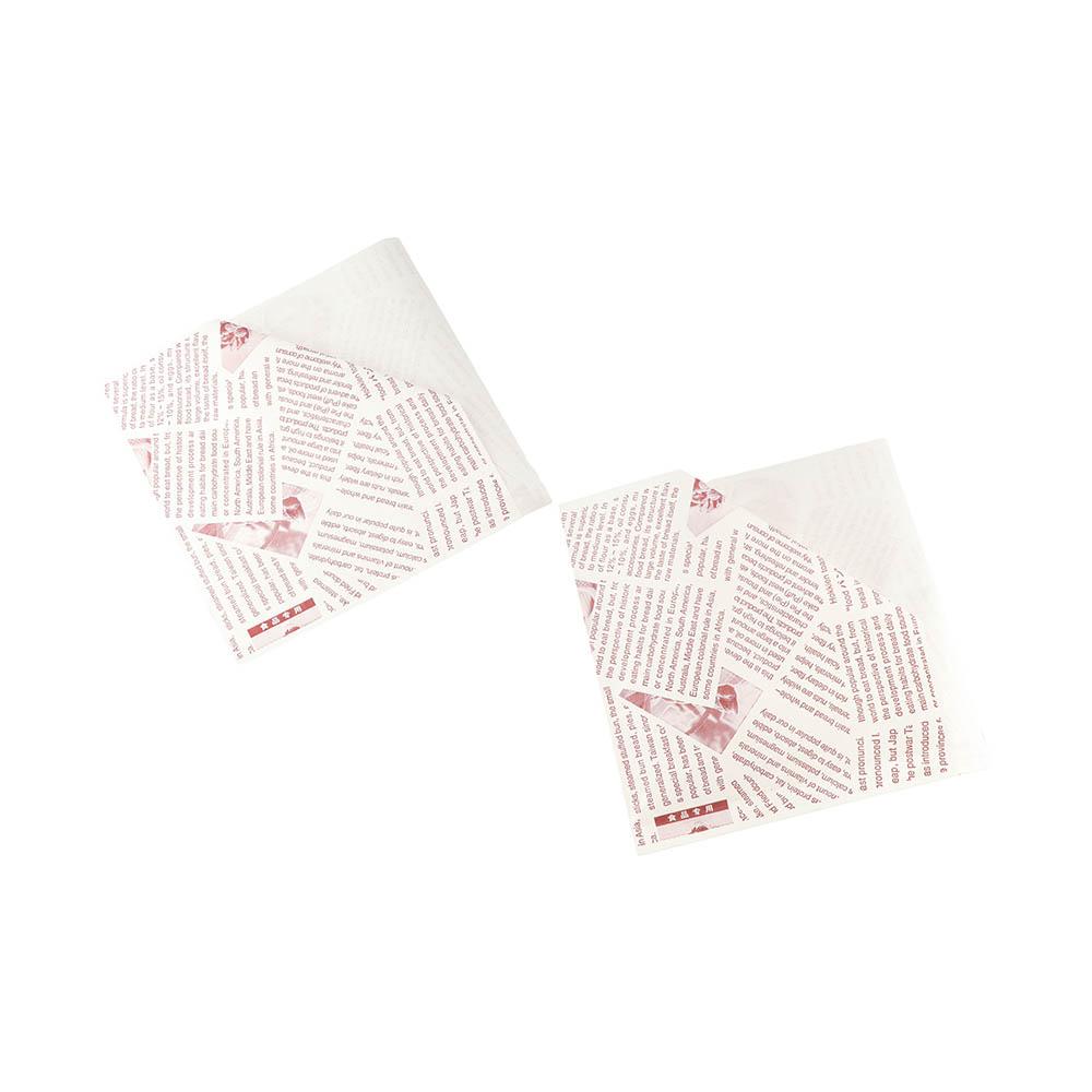 100Pcs 15x15cm Sandwich Wrappers Oilproof Disposable Hamburger Pouch Restaurant