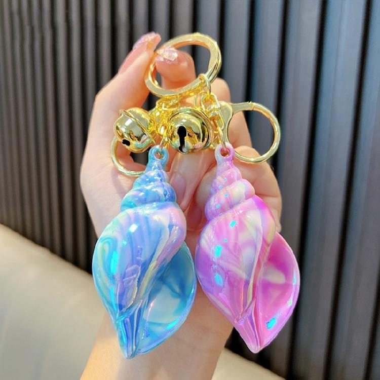Elegant Conch Keychain Pendant Keyrings Unique Key Ornament for Key Handbags