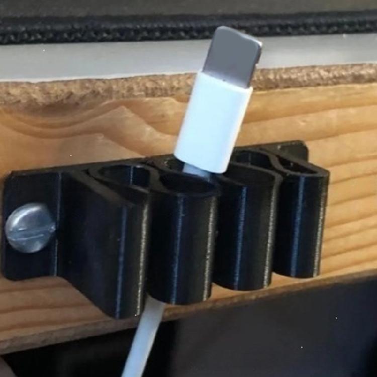 ABS Cable Management Tray Cord Holder Clip for Computer Desk Phone Chargers Cord Storage Home Office Essential