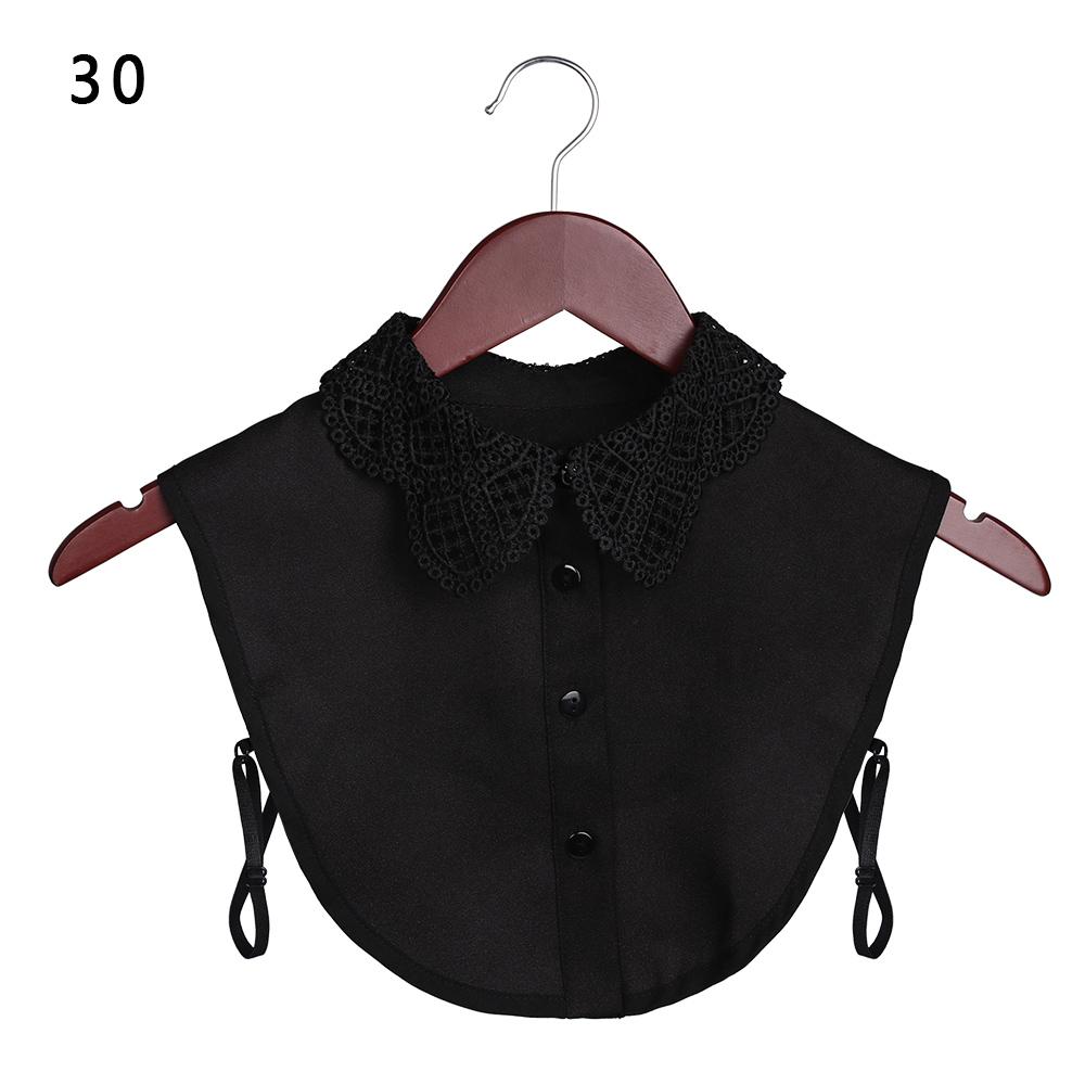 Classic Women Cotton Lace Fake Collar Vintage Detachable Clothes Accessories Lapel Blouse Top Shirt Collar False Collar DropShip