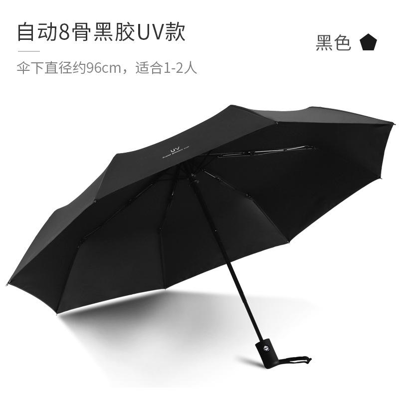 Automatic Umbrella Folding Enlarged Umbrella Sun Protection UV Protection Thickened Umbrella Advertising Words