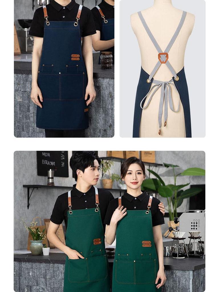 Waterproof Oil-Proof Chef Apron with Logo Print - New Style for Catering and Work