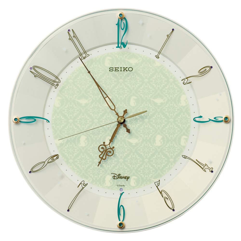 

Seiko Clock FS512C Disney Aladdin Radio-Controlled Analog Wall Clock