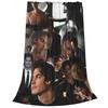 The Vampire Diaries Damon Salvatore Coperta Flanella Divertente Calda Coperte Plaid per Copriletto Primavera/Autunno