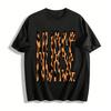 Leopard Print NURSE Letter Graphic Casual Nurse Themed Tee Shirt Pure Cotton T-shirt