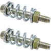 DXNQ 2 PCS Exhaust Bolt and Spring, Automotive Premium Grade Exhaust Spring Screw with Nut, Universal Exhaust Spring Bolt Suitable for Cars Trucks