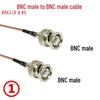RG316 RF Coaxial BNC Male to Female Adapter for Wireless Mic Antenna Extension