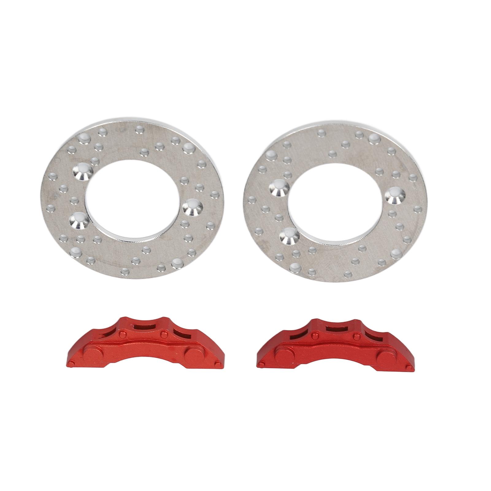 

RC Wheel Brake Disc RC Aluminum Disc Brake Caliper Set 1.4in High Simulation RC Brake Disc for Traxxas 1/10 RC Cars
