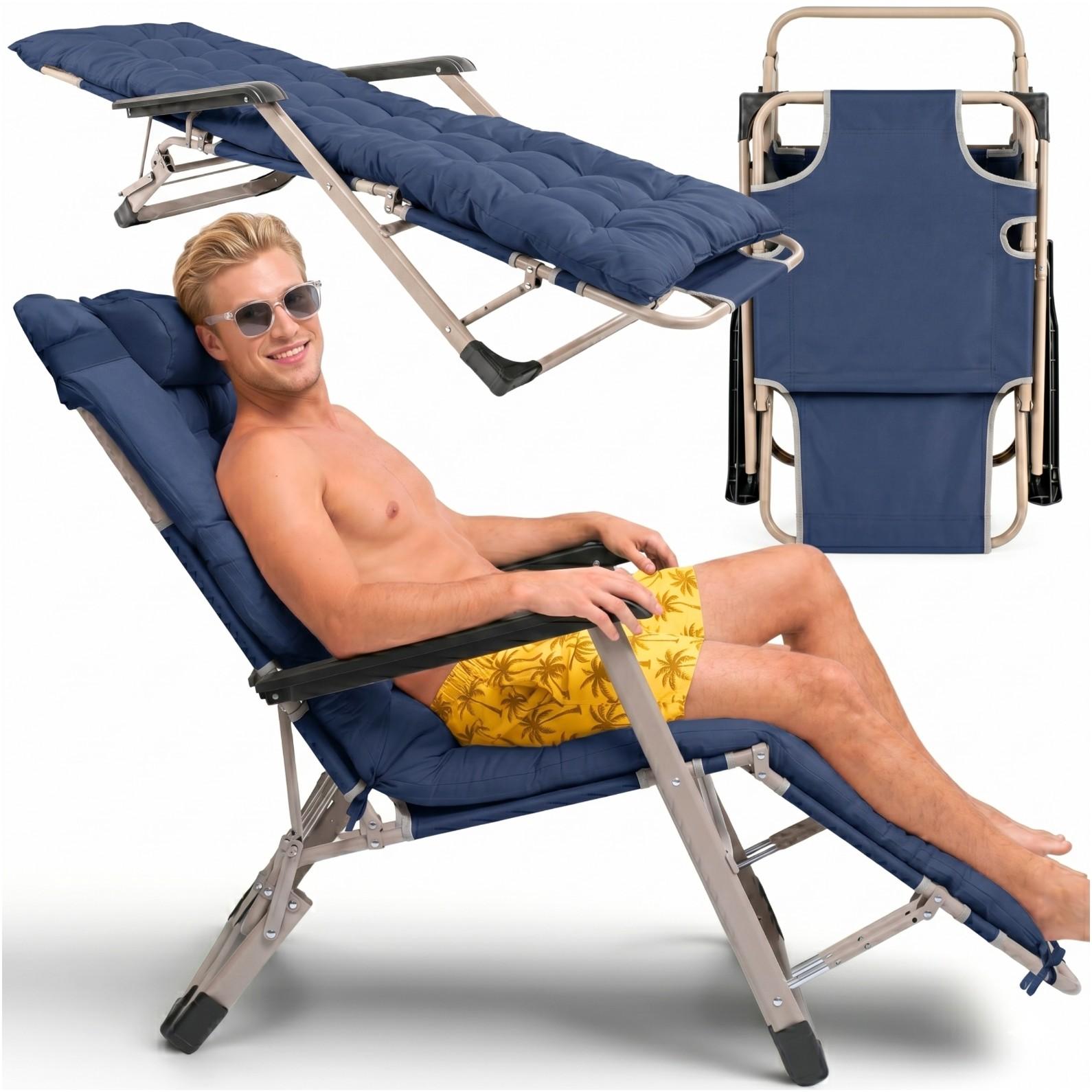 Beach Lounger Lp-12 Navy Blue