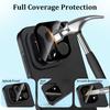 1-3PACK Easy To Install Tempered Glass for OnePlus 15 Black Glass Lens Protector for One Plus 15 Anti-scratch Phone Camera Film