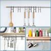 Pack of 2 Black Frameless Shower Door Hooks