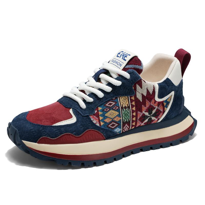 Men's shoes 2025 new comfortable and breathable versatile sports canvas shoes men's fashion thick-soled height-increasing Forrest Gump dad shoes