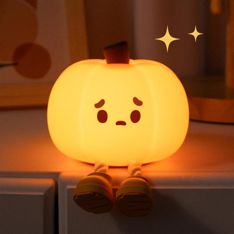 Rechargeable Silicone Night Light - Tap to Illuminate, Ideal for Bedside and Gifts