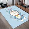 Doraemon3 Flannel Pattern Square Carpet,Area Rug,Carpet Rug for Living Room Bedroom Sofa Playroom Decor,Non-slip Floor Mat