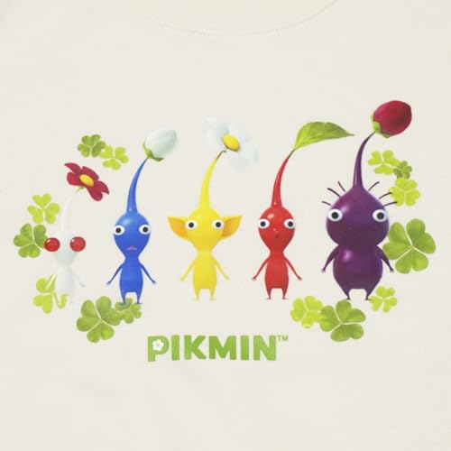 Bandai Classic Fr8918az Autumn/Winter Pikmin Fleece Long Sleeve Sweatshirt, Boys, Ivory