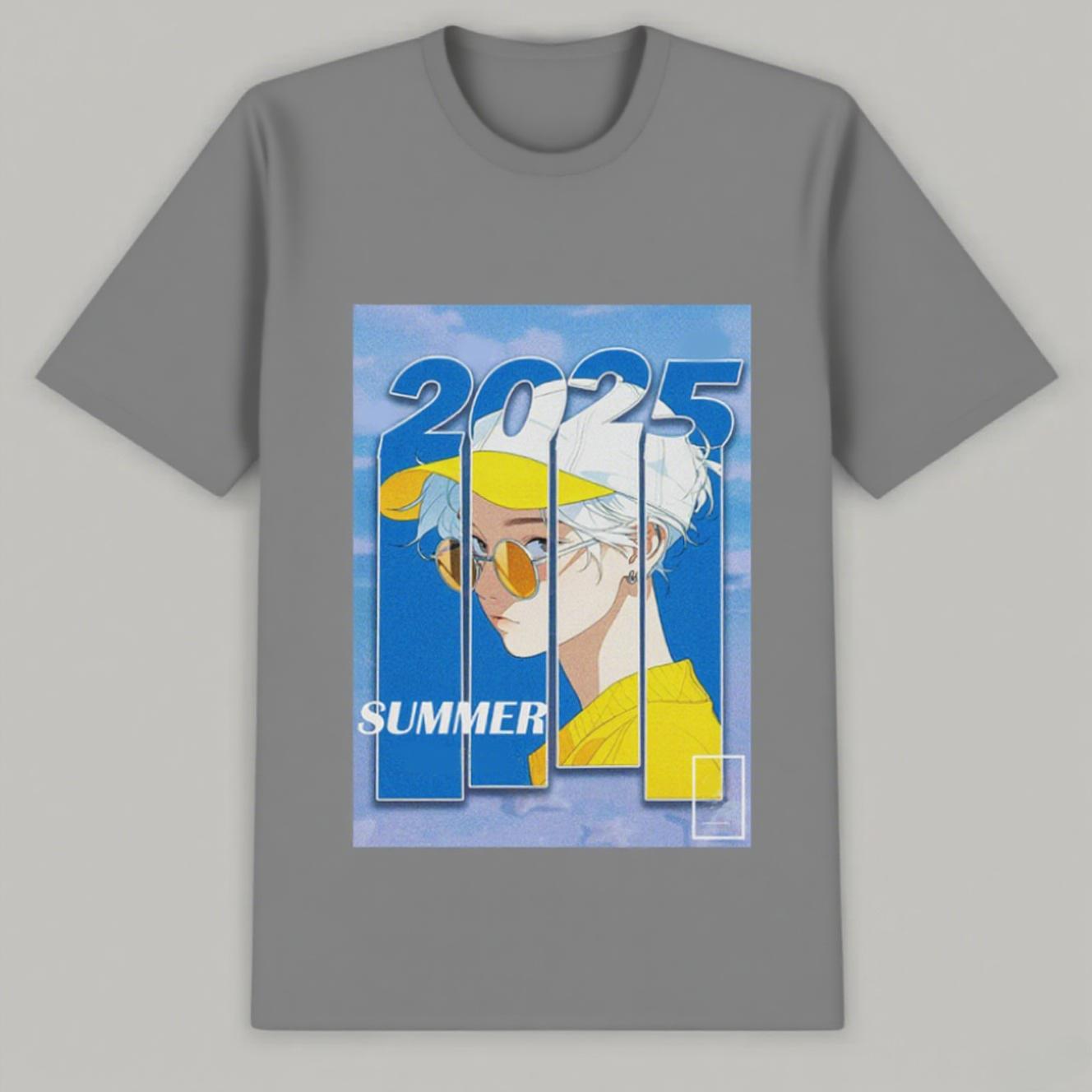 

Hot High-quality Cotton Short-sleeved Couples Are Fashionable Street Daily Style Printed Casual and High-quality Trend T-shirt S