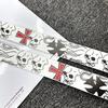 Y2k Skull Belt Jeans Decor Pu Cross Waistbands Simple Skeleton Belt  Female/Girls