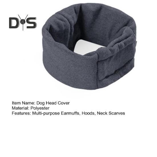 Dog Calming Hoodie Hematoma Ear Wraps Dog Head Cover Ear Muffs for Anxiety Relief Ear Protector Pet Supplies