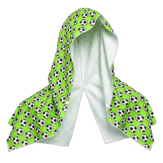 

Football Print Cooling Hoodie Towel Towel Summer Quick Sun Protection Ice Dry Breathable Sports Party Head зелёный