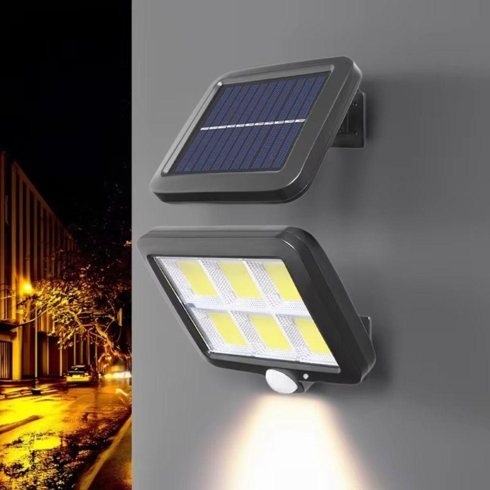 Split Design Solar Induction Lamp Waterproof LED Energy Saving Waterproof LED Wall Lamp Solar Powered Human Body Sensor
