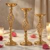 Suport de lumânare din fier spiralat cu tul de grilaj Candelabru modern din metal galvanizat Ornament