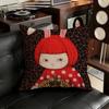 YYayoi Art KKusama Pillow Case Square DoubleSided Printing Short Plush Sofa Cushion Cover Bedroom Bedside Pillow