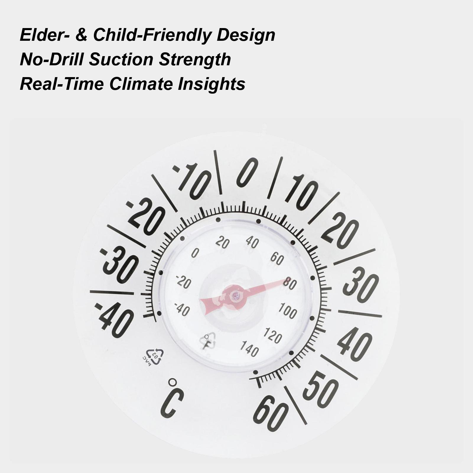 

Outside Temperature Gauge Suction Accurate Wireless House Wall Clock Weather Temperature Meter For Home Dorm Inside Window Room China Mainland