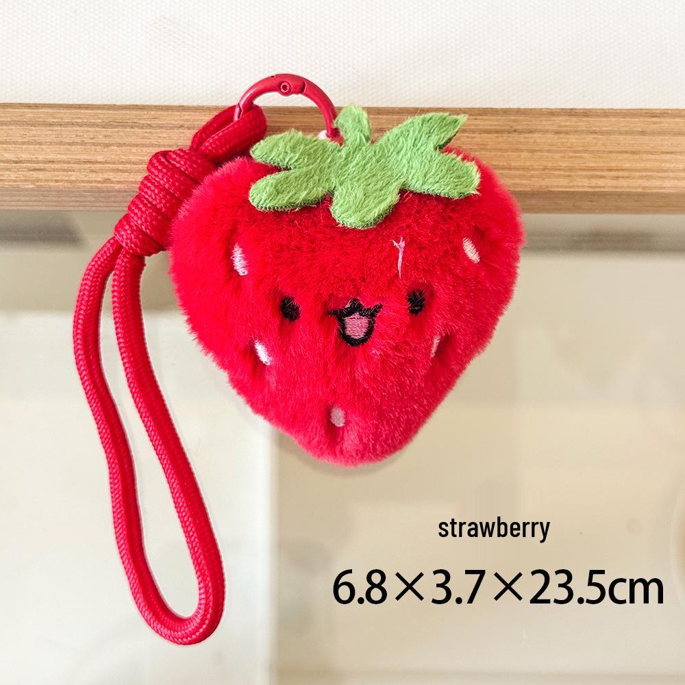 Cute Fruit Plush Pendant - High-Quality Bag Decoration and Keychain Doll Toy
