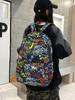 Zaino grande capacità ins zaino scolastico personalizzato graffiti zaino giapponese cool zaino moda campus per studenti delle scuole medie